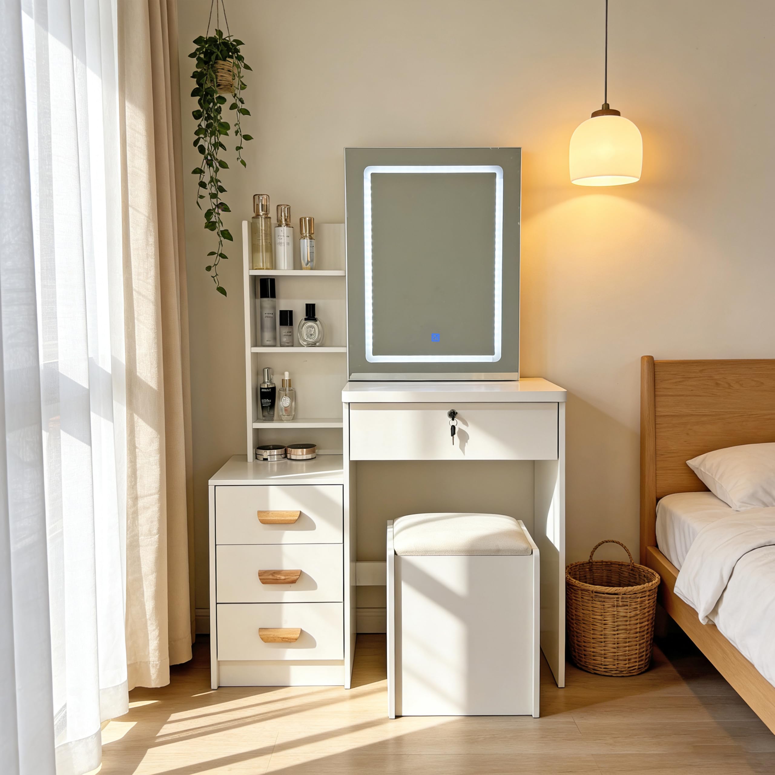 Amazon|ドレッサー 鏡台 dresser ドレッサーテーブル コンパクト 木製 Amazon|ドレッサー 鏡台 dresser ドレッサーテーブル コンパクト 木製
