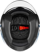 YEMA YM-627 Vintage Nyitott Bukósisak Motorkerékpárhoz és Robogóhoz - Dupla Napellenzős, ECE Tanúsított, Fekete-Zöld, Unisex 5