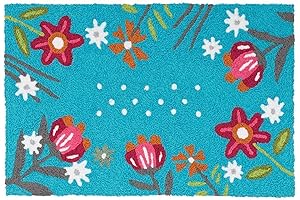 Jellybean Indoor/Outdoor Decorative Wildflower Garden Accent Rug - 34" X 54"