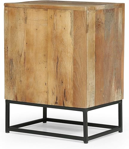 Miniatura 5 de Christopher Knight Home Gatsby Boho - Mesita de noche de madera, natural