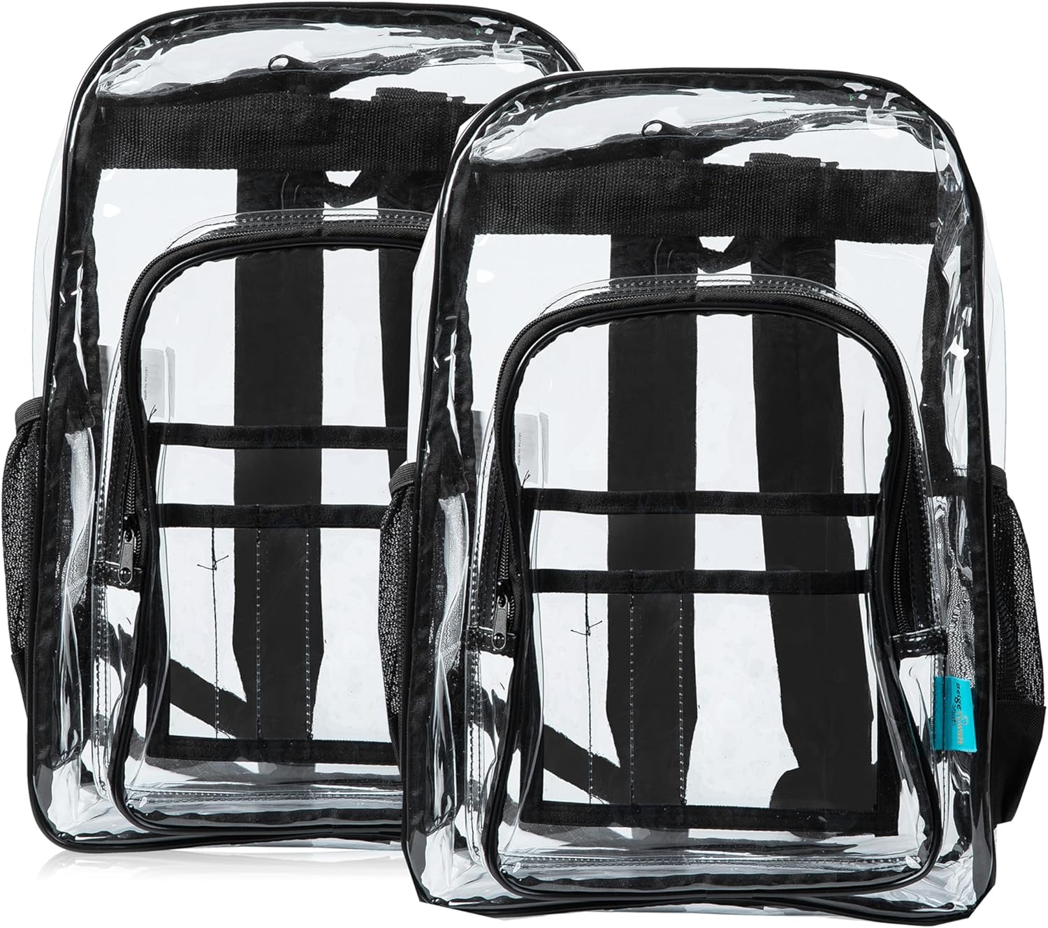 17-Inch Clear Backpack, Backpack with Zipper Pen Pencil Case for Sports,Work,Stadium,Security Travel, BPCK1003MUL-6