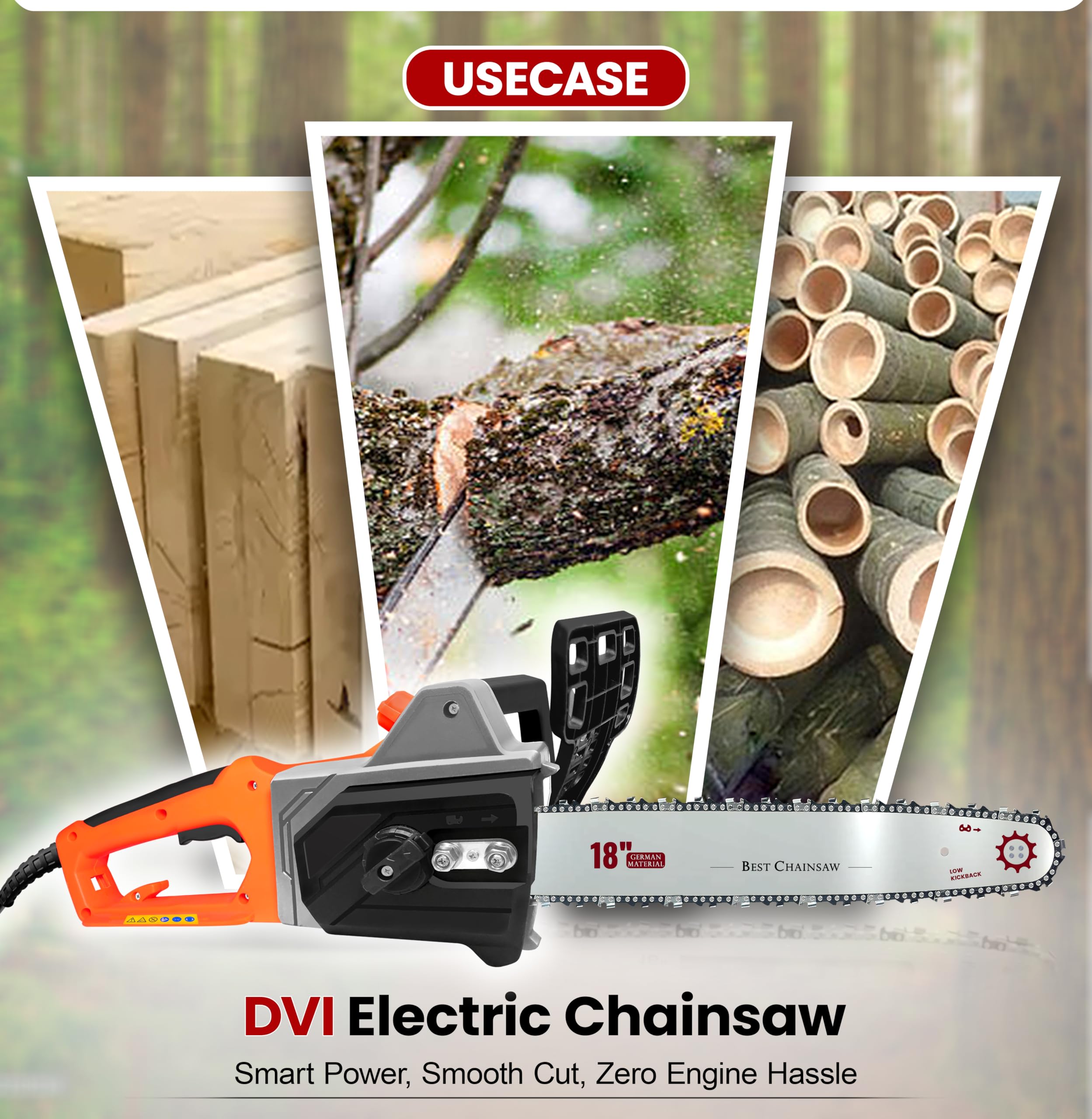 DVI Electric Chainsaw - Powerful & Easy to Use -8 DVI Electric Chainsaw - Powerful & Easy to Use -8