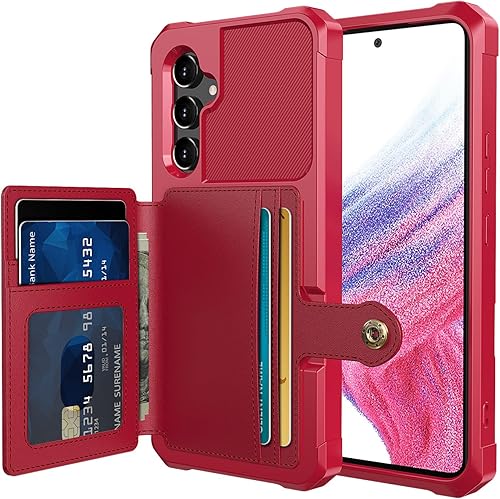 Miniatura 13 de Wefor Funda para Samsung Galaxy A54 5G - Funda tipo cartera con bolsillos para tarjetas de cuero PU Funda trasera con tapa para Samsung Galaxy A54