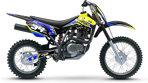 Miniatura 4 de Kalair GFX Kit de gráficos para Suzuki DRZ 125 (2001-2007) Icon Series Yellow-shift 09 Mil - Adhesivos para motocicleta Dirt Pit Bike Motocicleta,