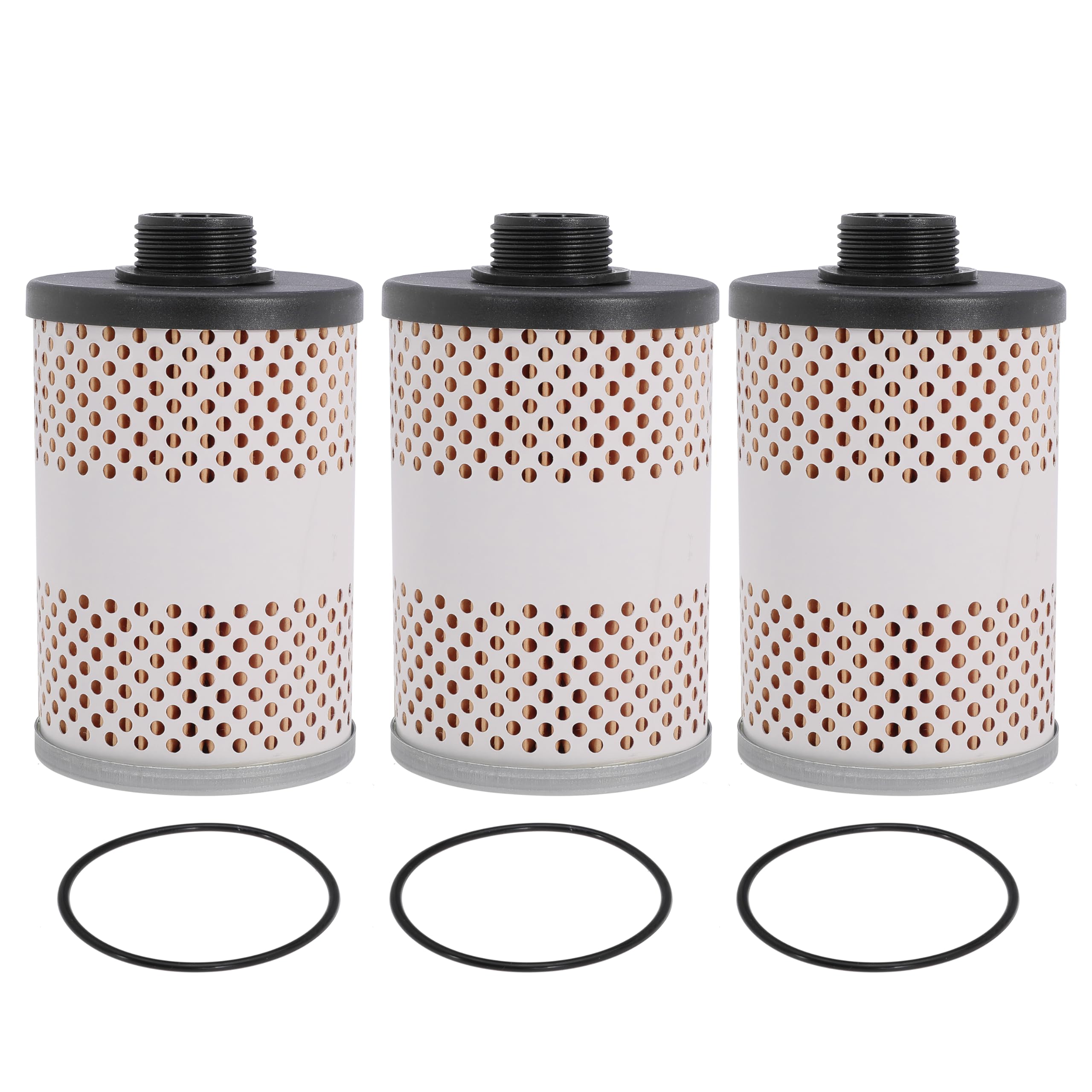 Fuel Tank Filter Element Replace 496-5, 496 5 for Gasoline Fuel Oil Bio-Diesel Water Separate with Protective Sheet, 30 Micron (Pack of 3)