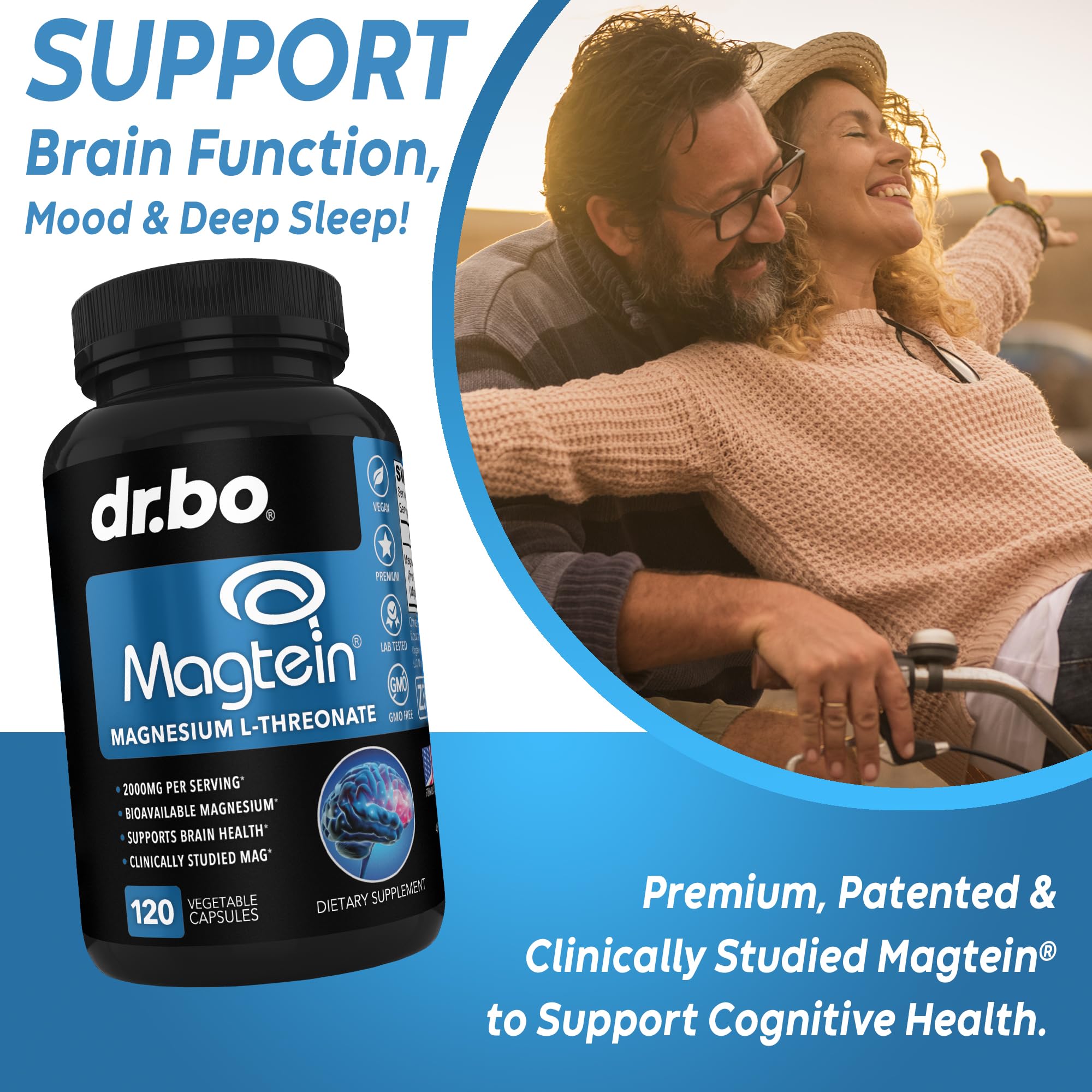 Magnesium L-Threonate Magtein Capsules - Magtein Magnesium L-Threonate 2000mg Supplement Capsules for Brain Health, Memory, Sleep & Cognitive Support - Pure Treonato de Magnesio Supplement - 120 Caps — Amazon image 3