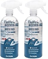 Vista 1 de FAULTLESS Spray de almidón de acabado liso de 22 onzas, paquete de 2 bombas de gatillo de almidón líquido para planchar, espray sin aerosol sobre