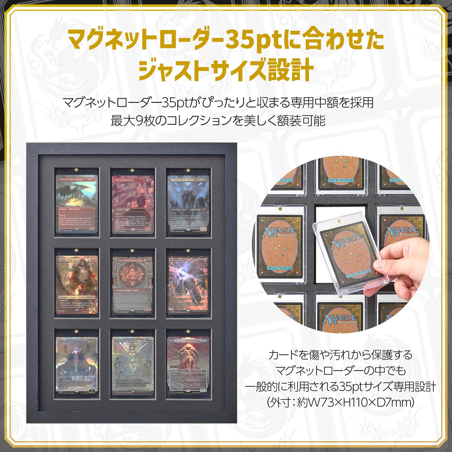 Amazon | ハクバ HAKUBA 額縁 トレーディングカード額 TCG-01 AZ (35pt