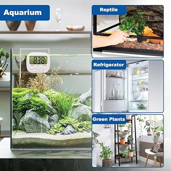 Digital Aquarium Water Thermometer,HD LCD Screen Fish Tank Thermometer