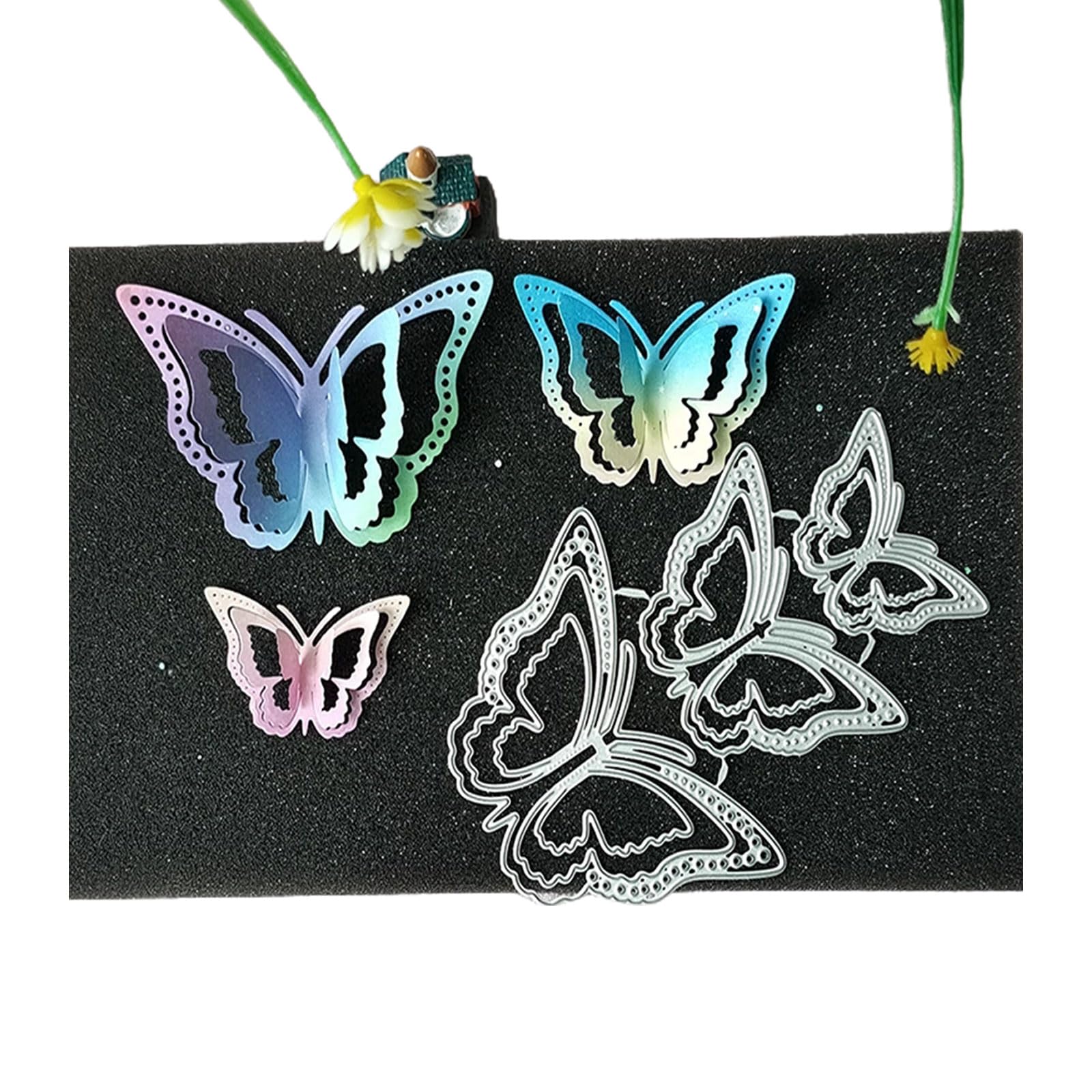 Troqueles de corte de mariposa para tarjetas de felicitación, invitaciones de boda, álbumes de recortes, troqueles de mariposa para hacer tarjetas, troqueles de mariposa para papel