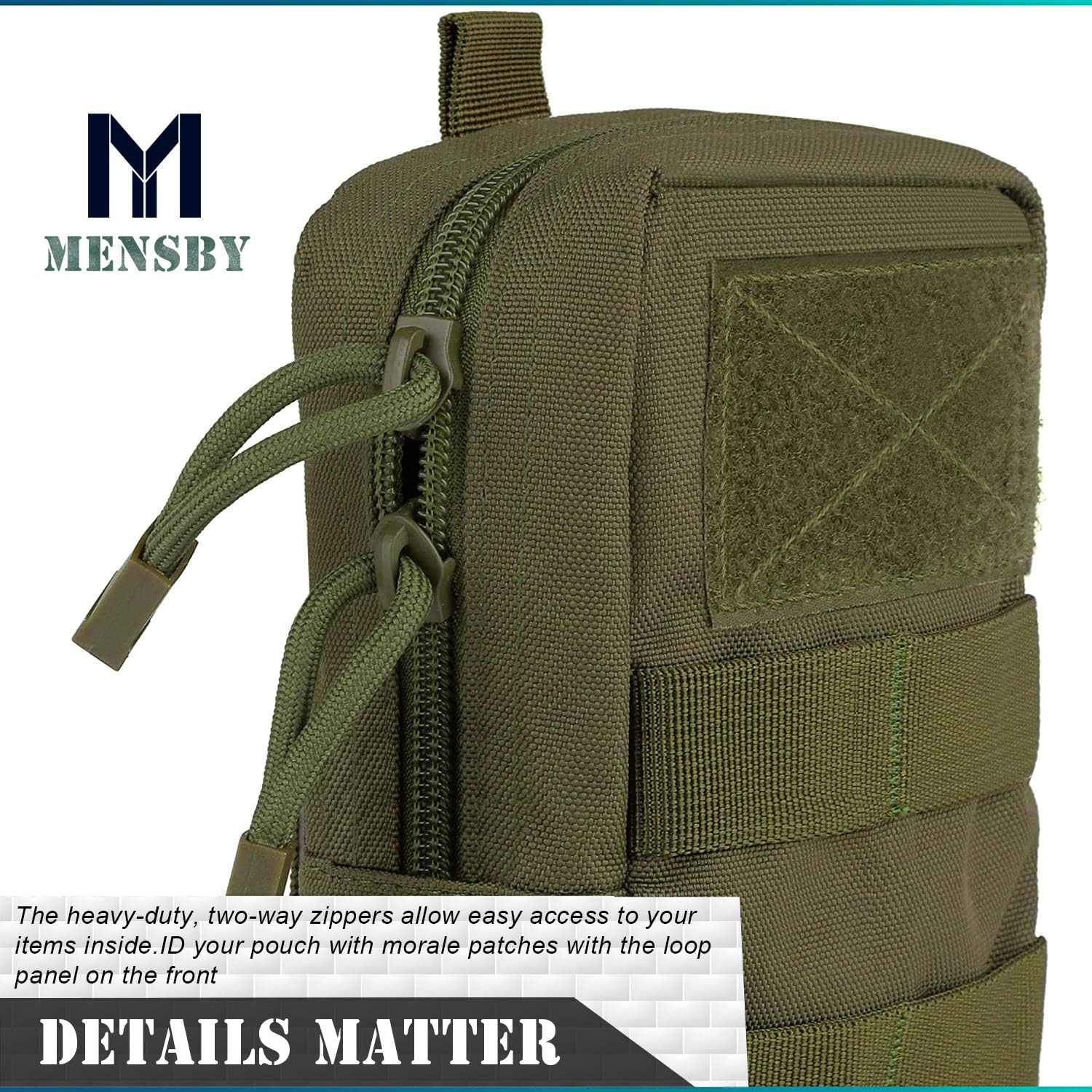 Tactical Mag Pouch, Open-Top Molle Triple Magazine Pouches Holder Carrier for M4 M14 G36 HK416 Magazines and Glock 17 M1911 9MM
