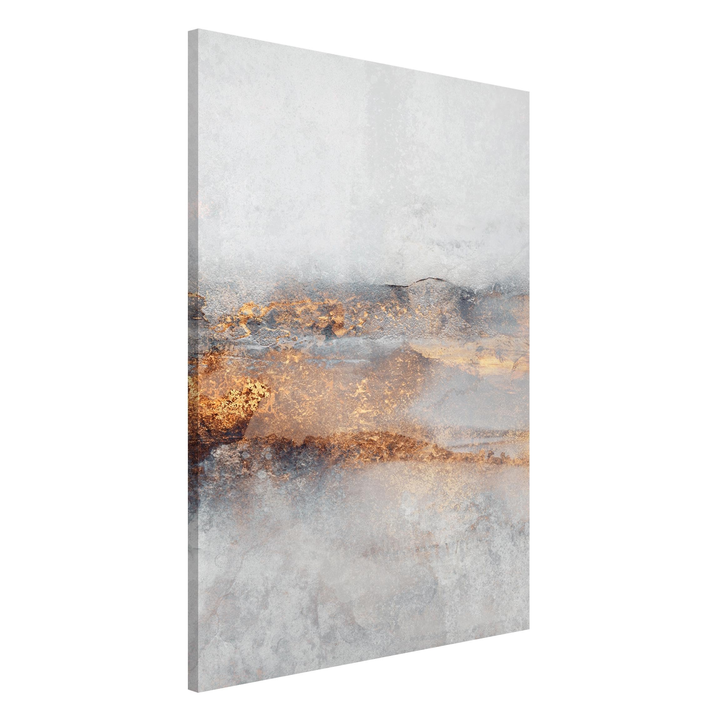 Magnettafel Pinnwand für Magnete Muster Magnetboard - Magnetwand Made in Germany - Kunstkopie Abstrakt Notiztafel grau Küche Flur Büro Visionboard WBMT_6247 (60x90cm)
