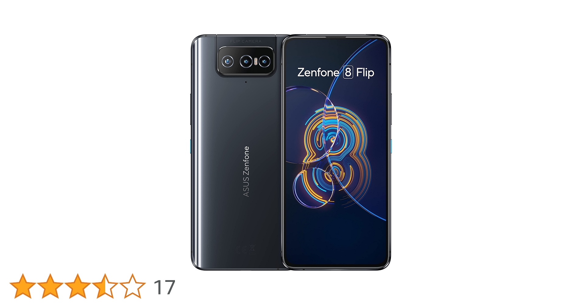 美品 SIMフリー ASUS ZenFone 8 Flip 128GB ブラック Asus ZenFone 8 Flip ZS672KS Dual SIM 8/256GB 6.67