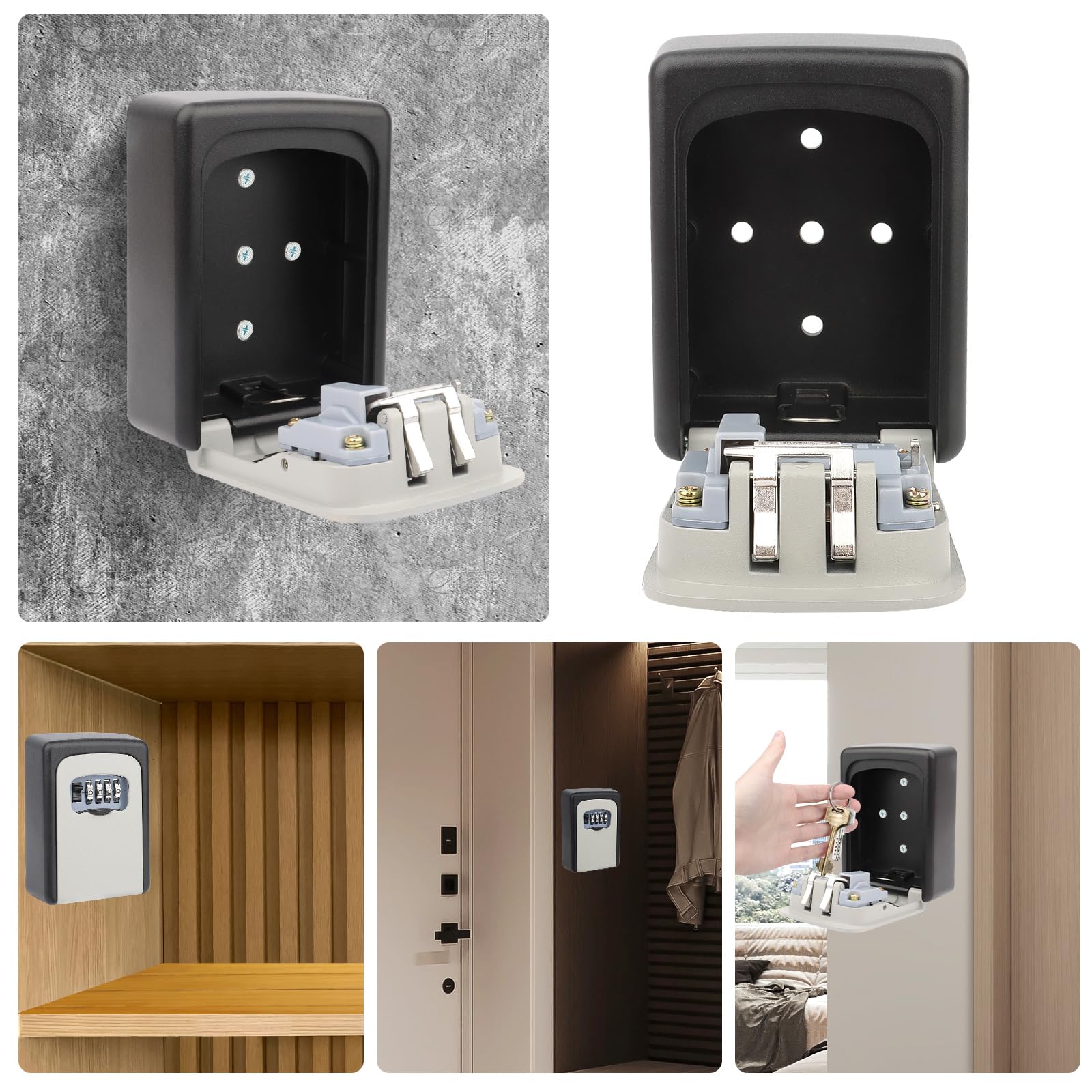 Boîte à Clés Murale Avec Serrure à Mot De Passe - Rangement Sécurisé