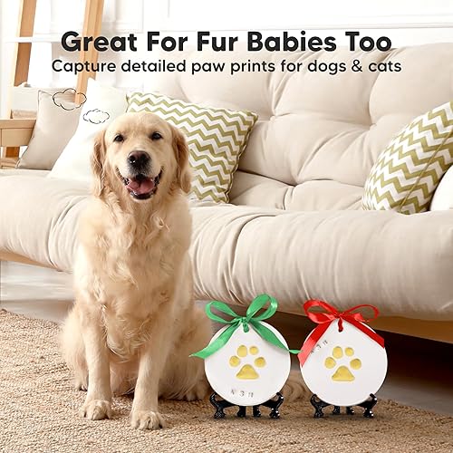 Miniatura 6 de Kit de huellas y manos para bebés, kit personalizado de impresión de pies de bebé para recién nacido, kit de huellas de bebé para niños pequeños,