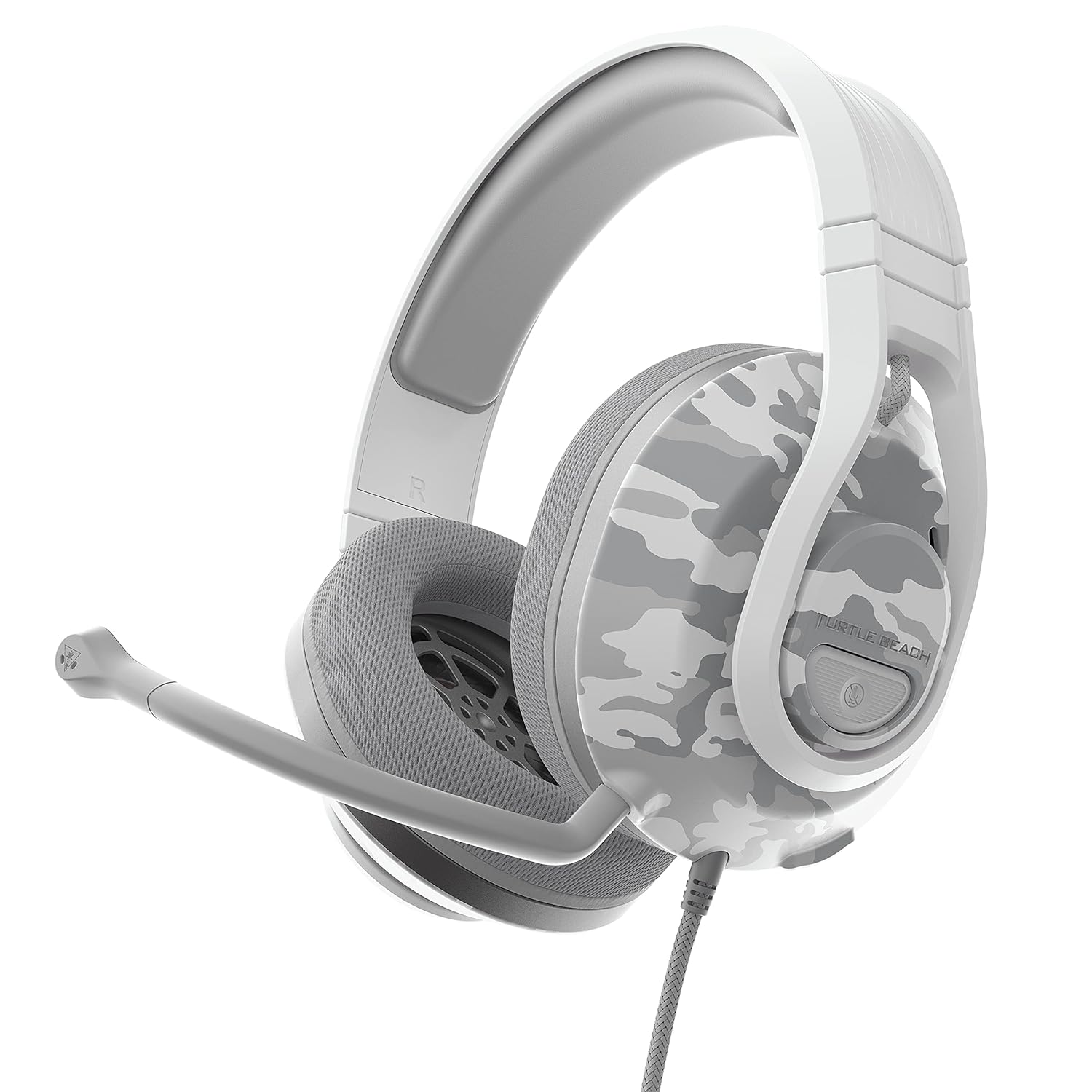 Turtle Beach Recon 500 Multiplatform Gaming Headset - Xbox Series X, Xbox Series S, Xbox One, PS5, PS4, Mobile & PC with 3.5mm - 60mm Dual Drivers, Memory Foam, White
