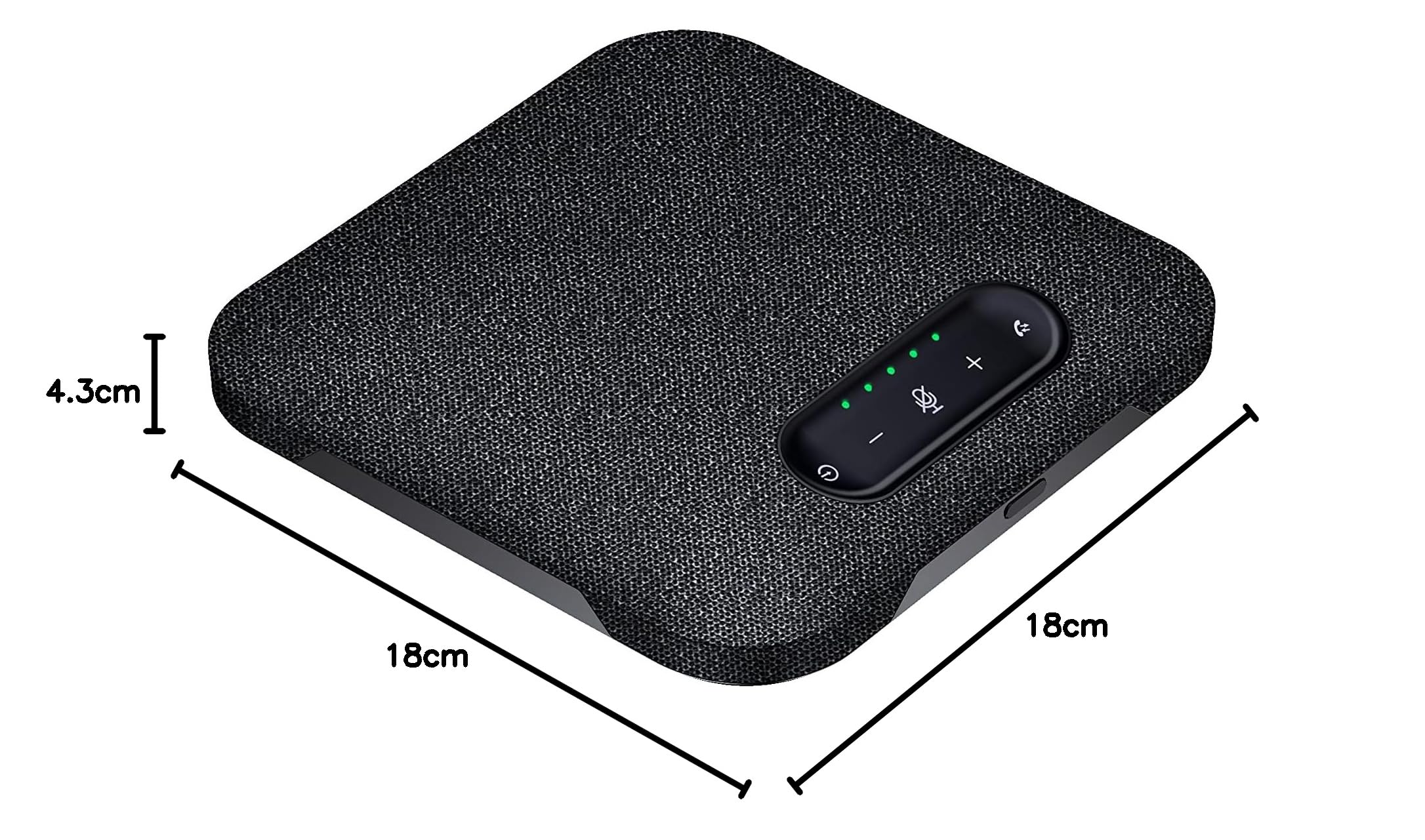 Octopus Pro Altoparlante e Microfono per Conferenza USB Wireless, Altoparlante per Conferenza con 2 Microfoni di Estensione per Pickup Vocale 8 Metri, Per Sala Conferenze