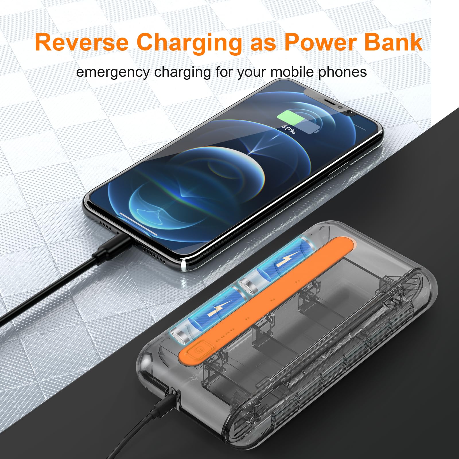 7000mah Battery Charging Case For Gopro Hero 12 Battery Charger