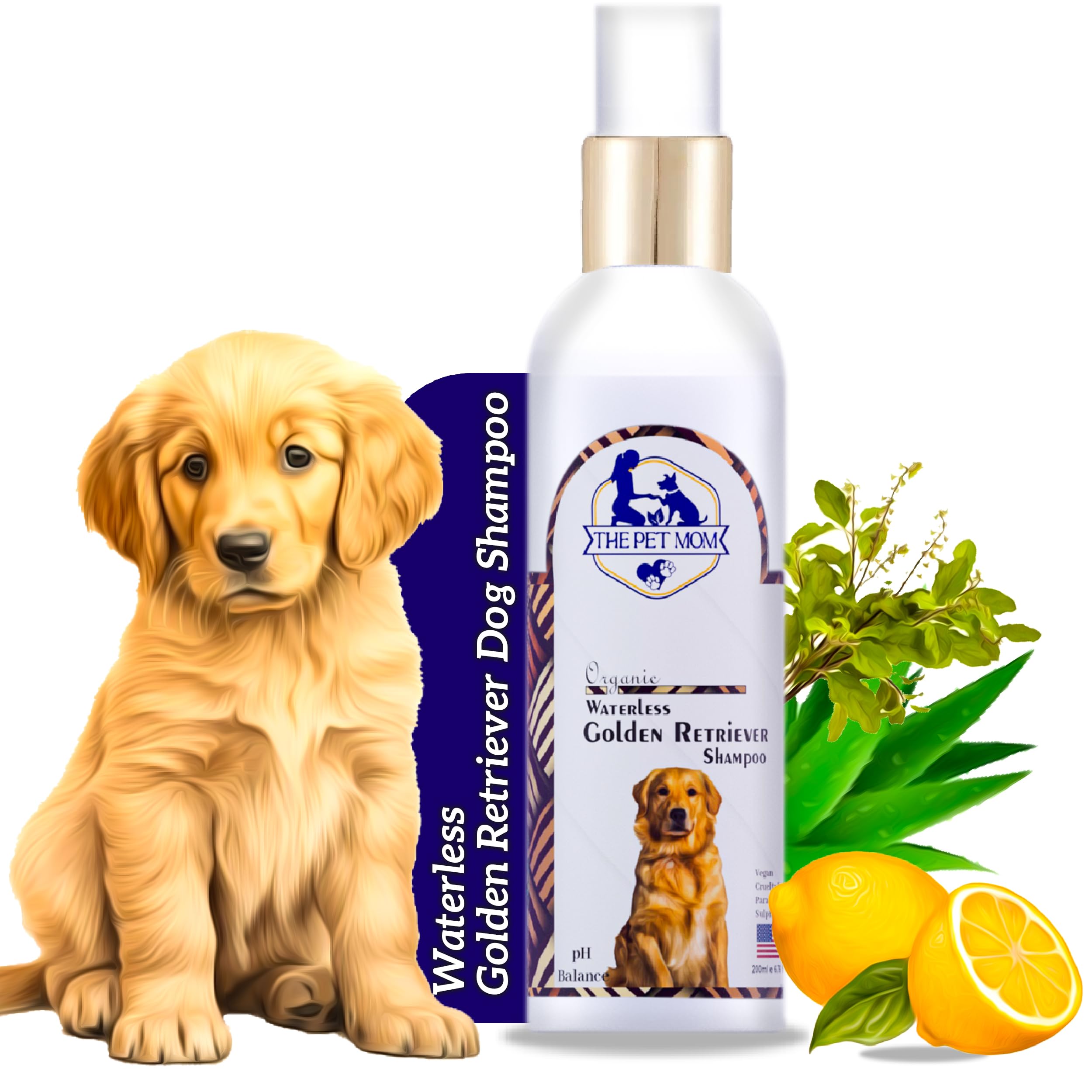 The Pet Mom Waterless Golden Retriever Dog Shampoo Dry Bath Spray | Fresh Fragrance, Cleanse, Conditioned, Smooth Coat | Easy to Use Dog Shampoo for All Dog Breed–200Ml (B0CY89DPYQ) Amazon Price History, Amazon Price Tracker
