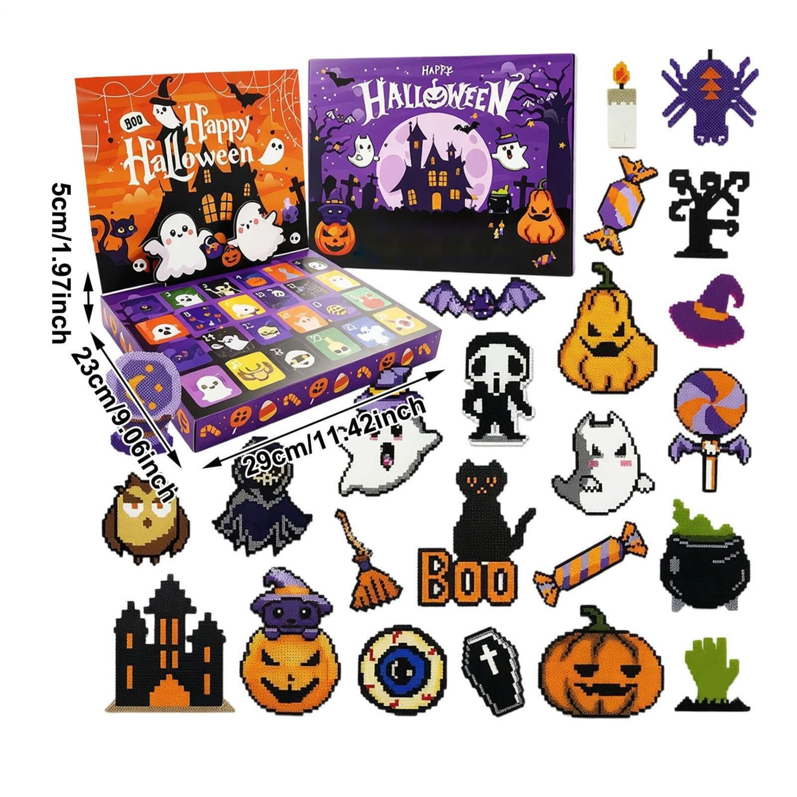 Calendario 'Avvento di Halloween 24 Giorni Di Lavoretti Spaventosi Con | Decorazione Halloween Per Famiglia Feste