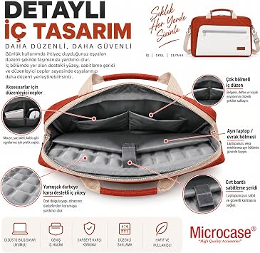 Microcase Honor Magic Pad 2 12.3 inch ile uyumlu 4in1 SET Siyah Tablet Çanta + Bluetooth Klavye + Mouse + Tablet Standı Krem Kiremit - SİYAH AL5919