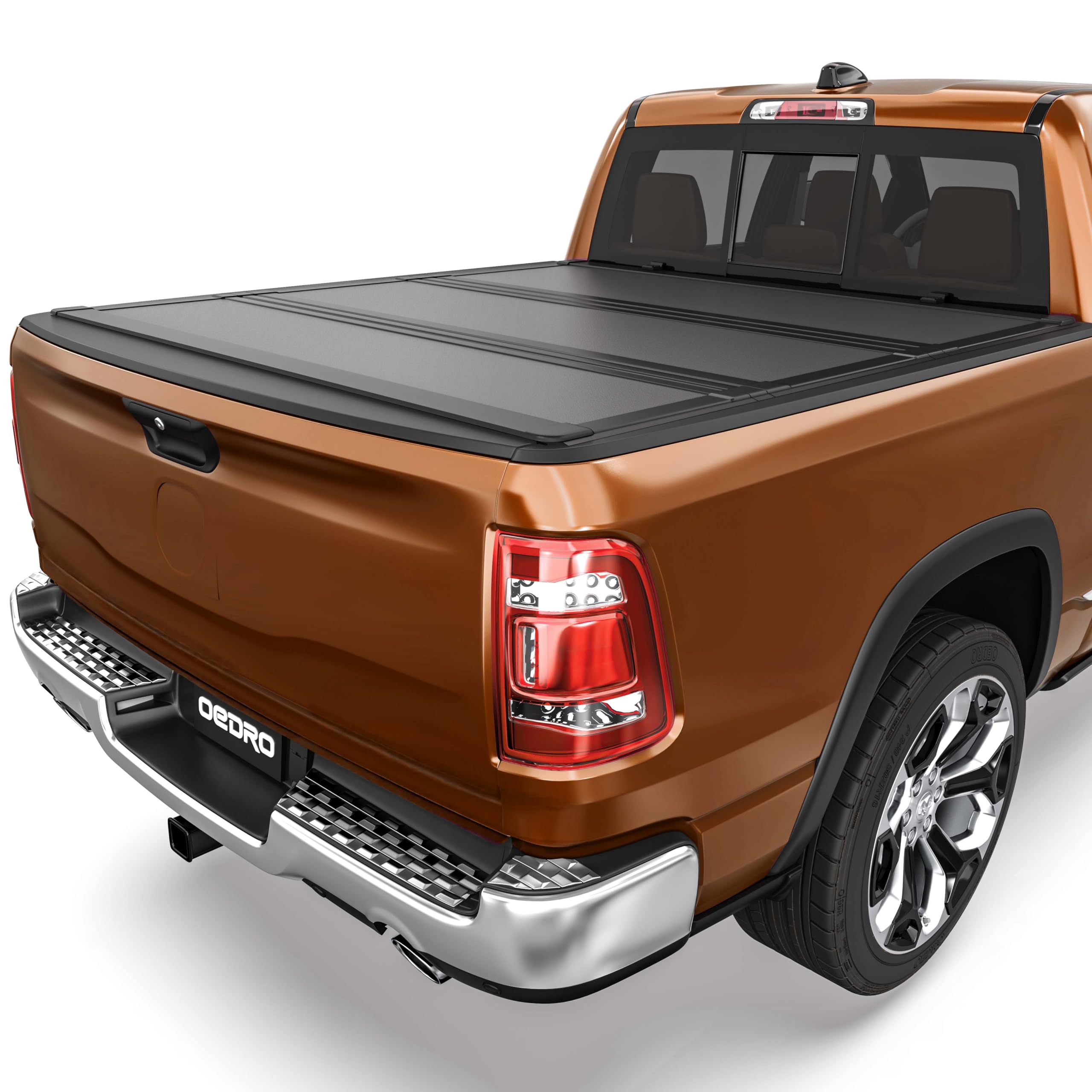 Photo 1 of OEDRO Hard Tri-Fold Low-Profile Tonneau Cover Fit for Dodge Ram 1500 Classic 2009-2024, for Dodge Ram 2500 3500 2010-2026 with 6.4ft Bed Without Rambox