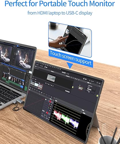 Miniatura 3 de Cable HDMI a USB C 4K60Hz, HDMI 2.0 a UsbC Adaptador de cable de grafeno suave de 6.6 pies, conecta HDMI portátil, PC, PS5, Xbox, Dock de cubierta