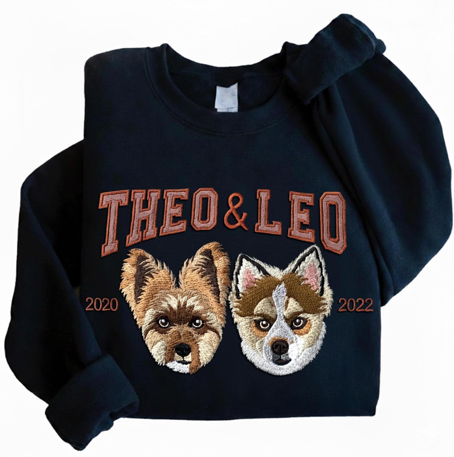 NAZENTI Personalized Dog Mom Sweatshirt, Cat Lovers Gift, Matching Dog and Owner Sweater, Gift Christmas Memorial Birthday