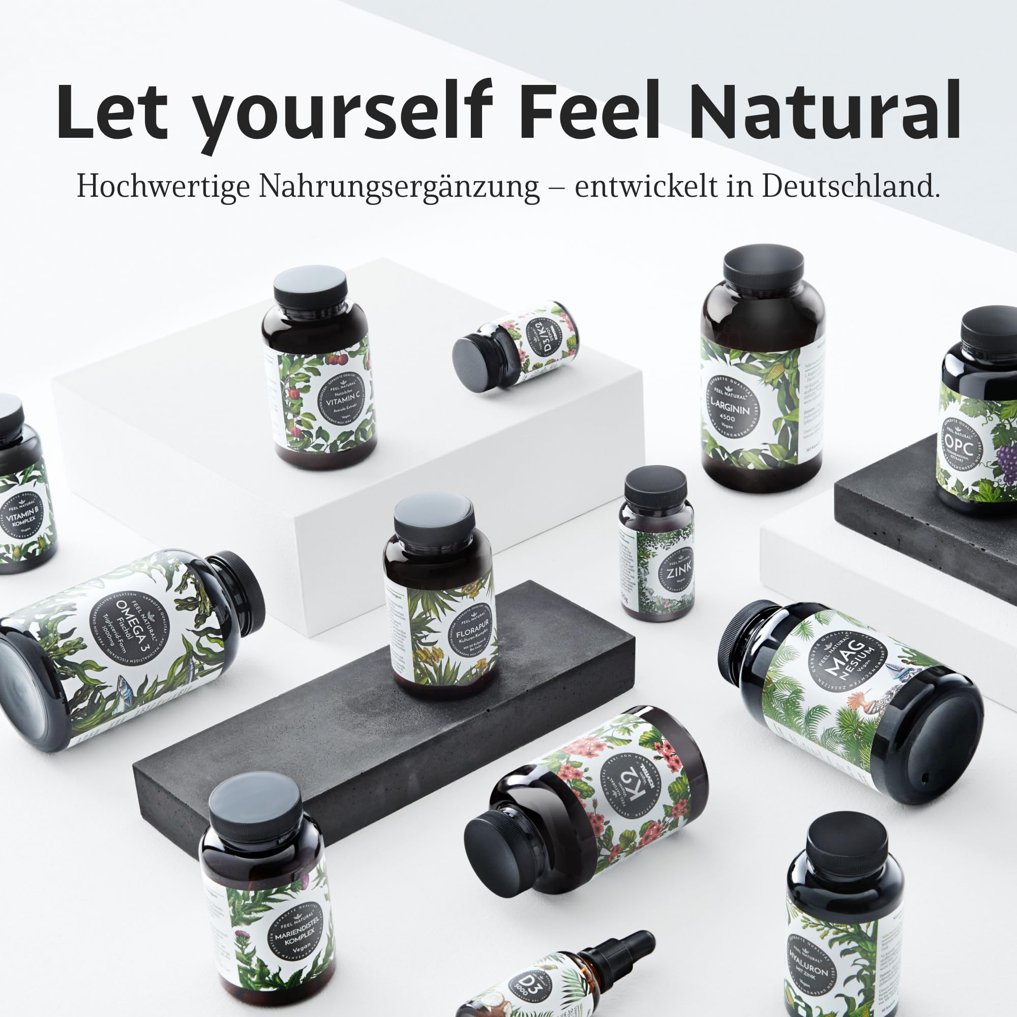 L-Arginin - 365 vegane Kapseln - 4500mg pflanzliches L Arginin HCL aus Fermentation (davon 3750mg pur) je Tagesdosis - Hochdosiert, ohne Zusätze, laborgeprüft, in Deutschland produziert