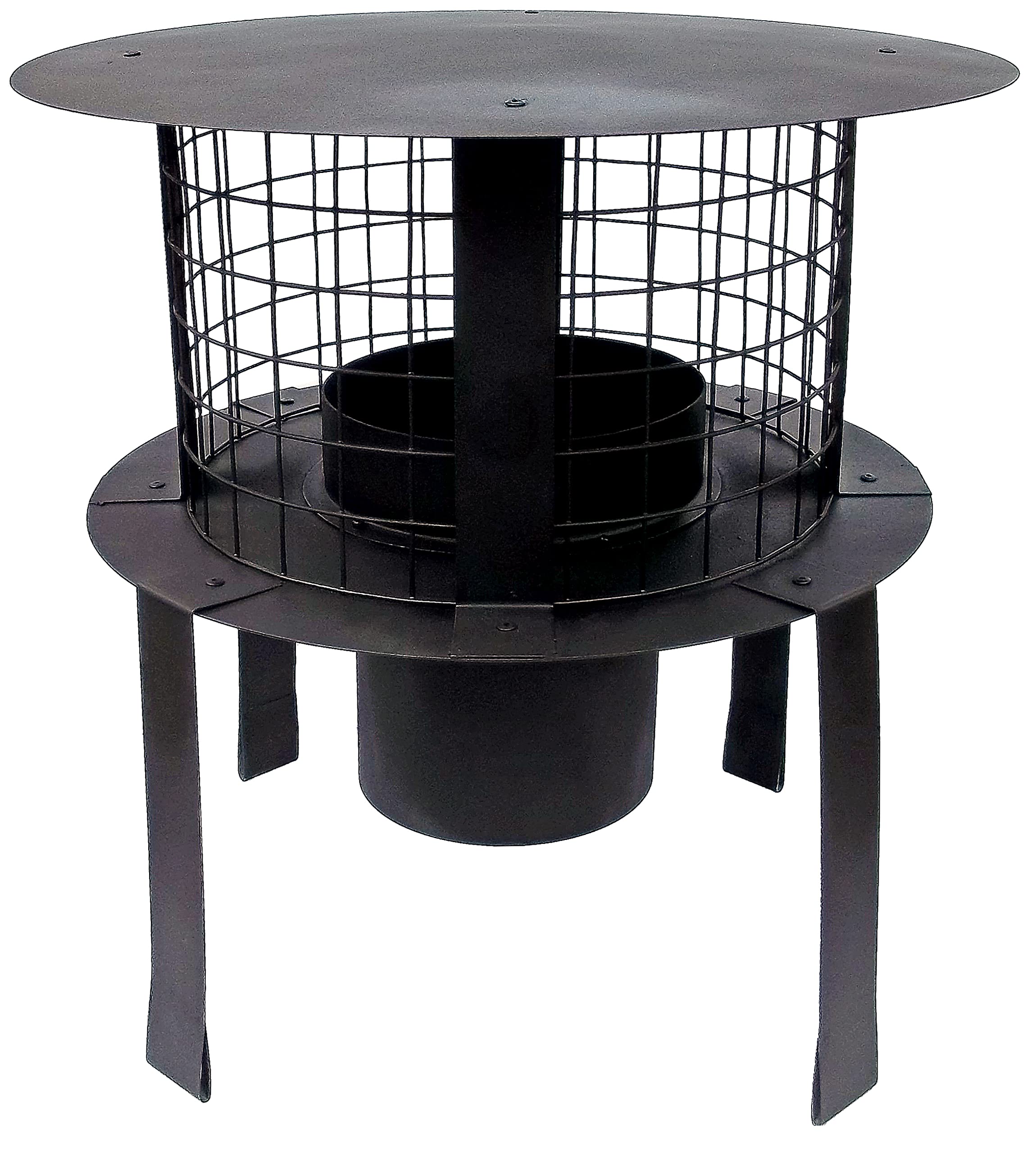 FOXY METAL FABRICATION Chimney Pot Flexible Flue Liner Pot Hanging Cowl To Fit 5" Flexible Flue Liner