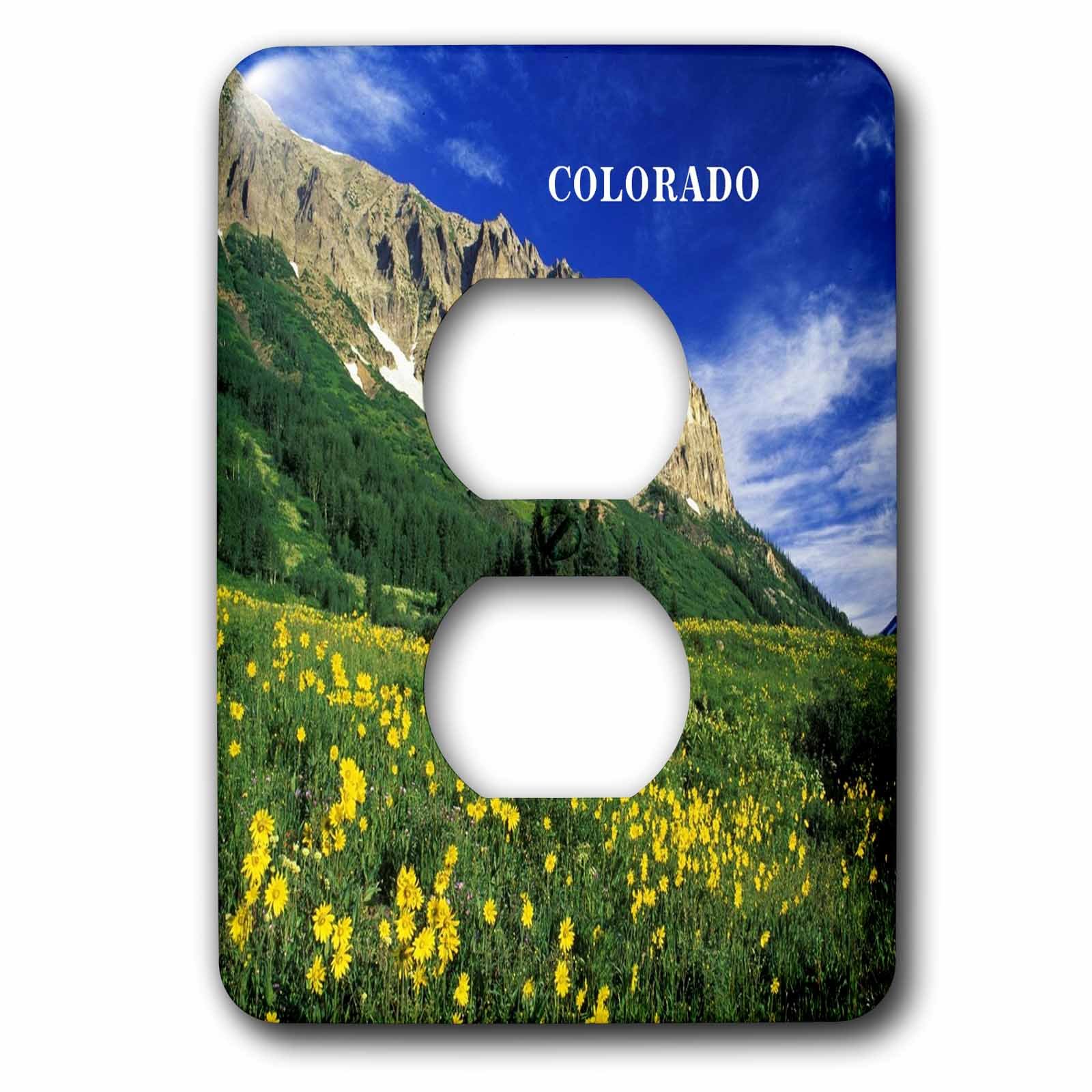 Alpin prairie dans le Colorado plaque 2 prises de courant double interrupteur mur