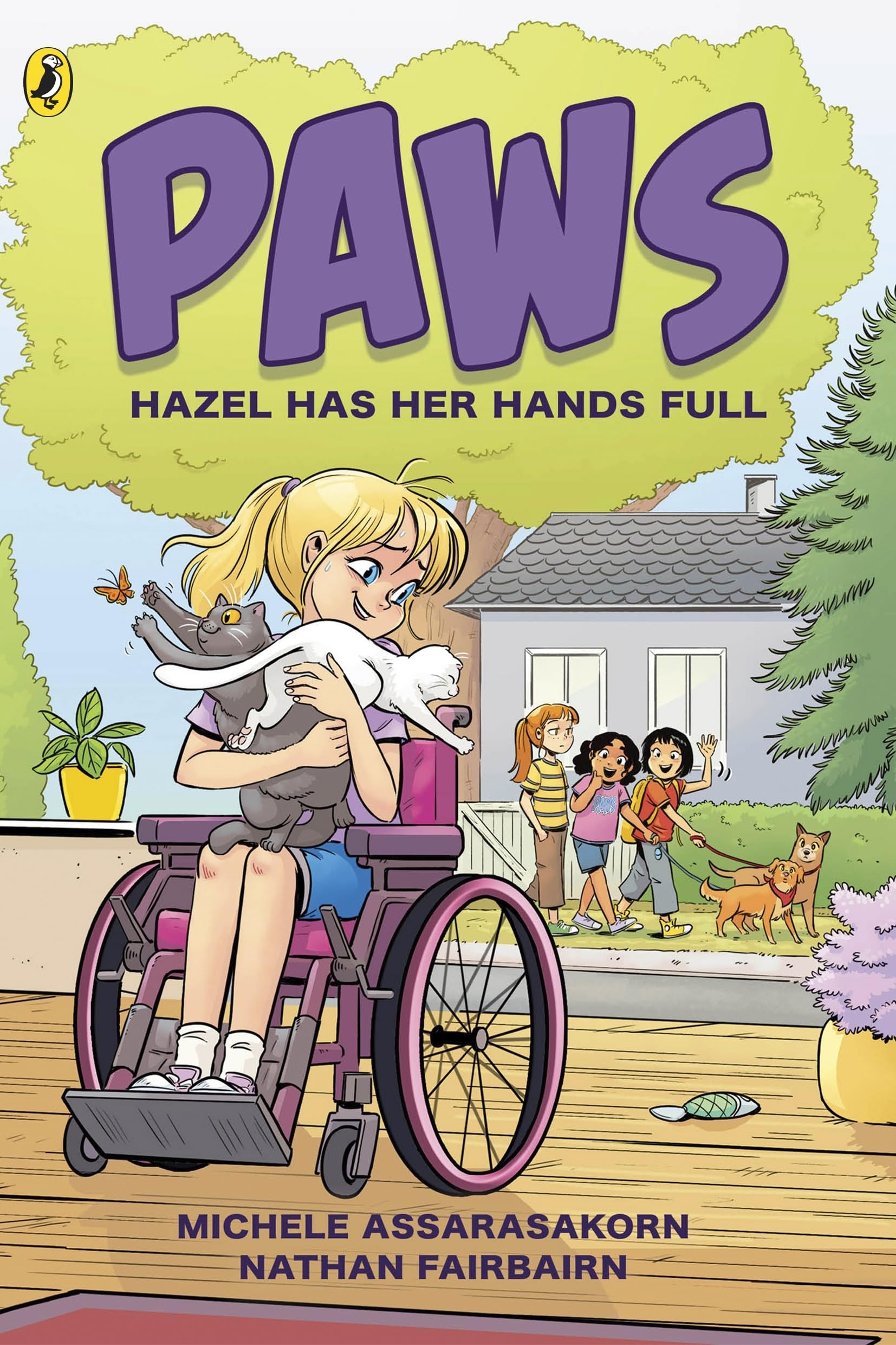 PAWS: Hazel Has Her Hands Full: An adorable graphic novel series about friendship and pets perfect for fans of The Baby-Sitters Club