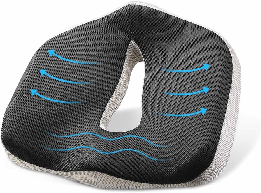 LOUTYTUO シートクッション 背筋改善 低反発 坐骨神経痛 通気性 尾骨 Amazon.co.jp: LOUTYTUO シートクッション枕 100%低反発素材