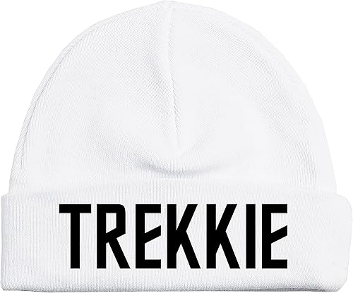 Vista 20 de The Next Generation - Trekkie Baby Onesie - Sombrero - Manta - Combinaciones de paquetes de baberos Tela negra/diseño dorado