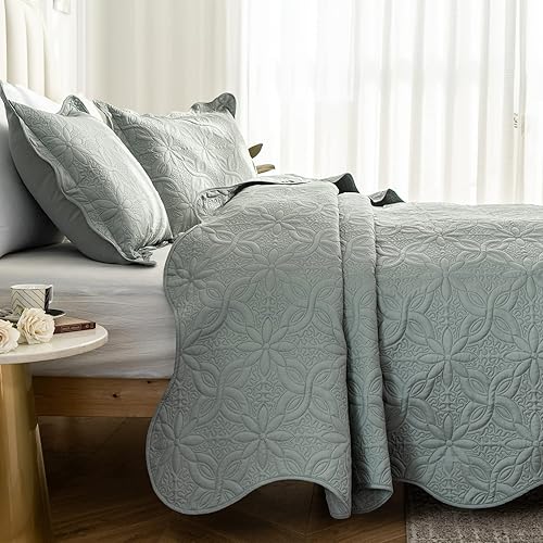 Vista 3 de Auemtyn Juego de Edredón Individual/Individual XL Tamaño 2 Piezas, Suave y Ligero Edredón de Verano, Edredón Reversible de Microfibra para Todas
