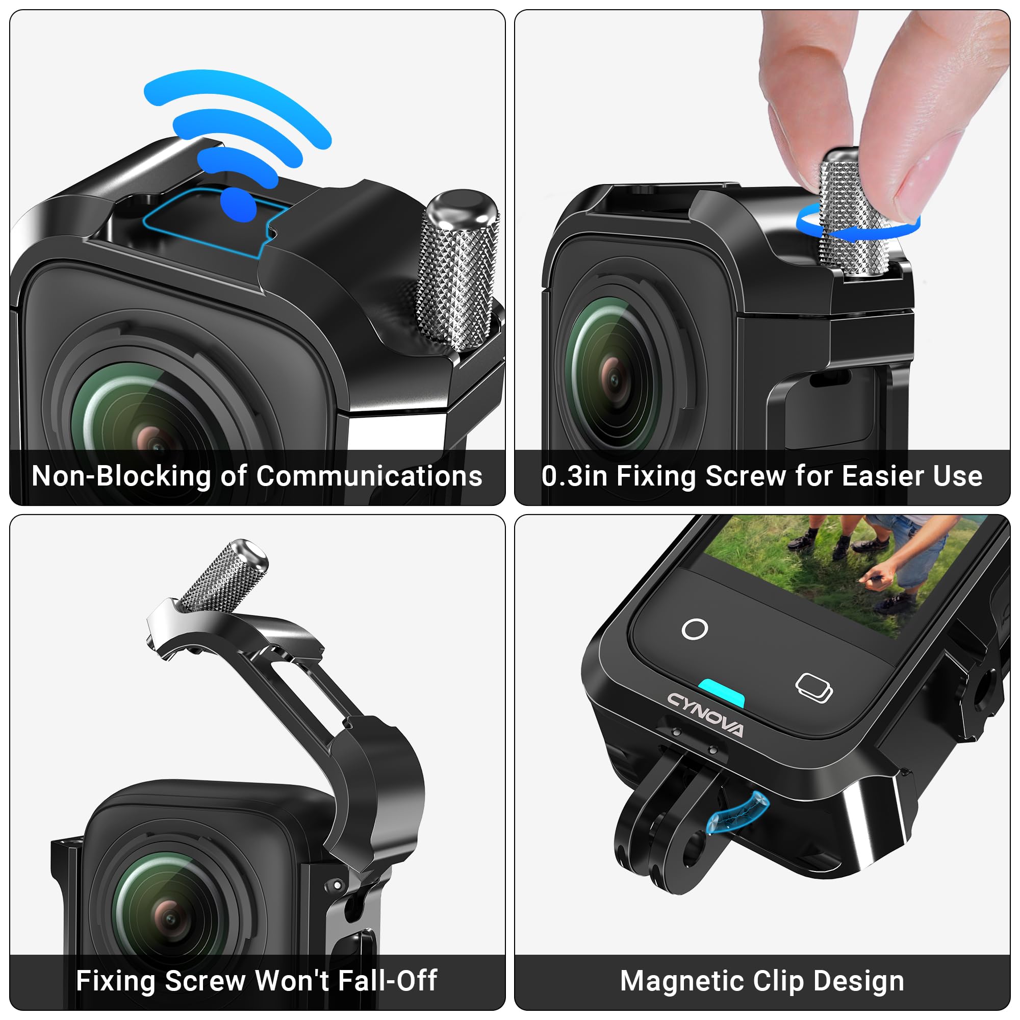 Amazon | CYNOVA フレーム For Insta360 X4 アルミ合金保護ケージ