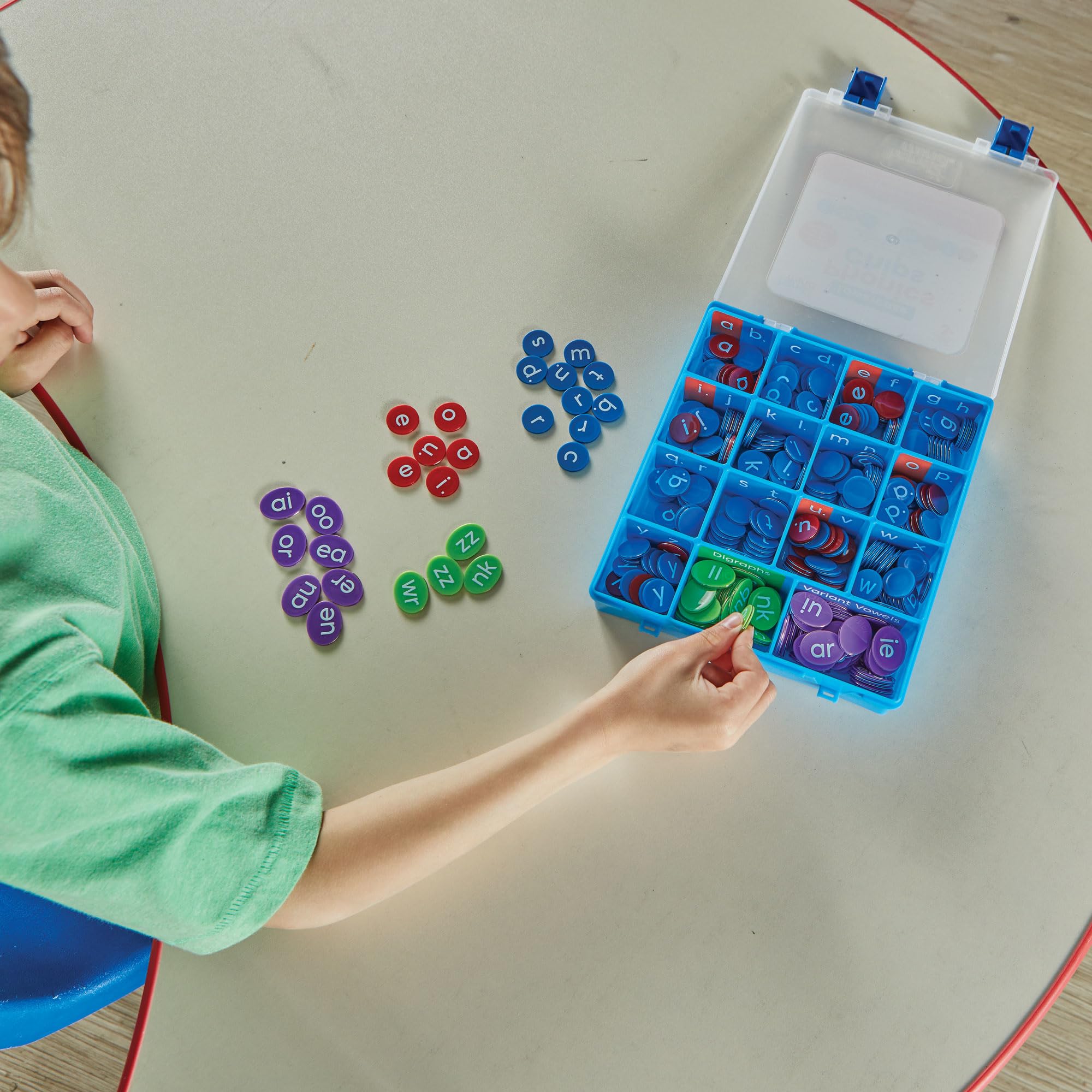 Learning Resources Lowercase Phonics Chips, Ages 5-9, Phonics Toy for Word Building Supports Reading & Spelling Skills - Image 2