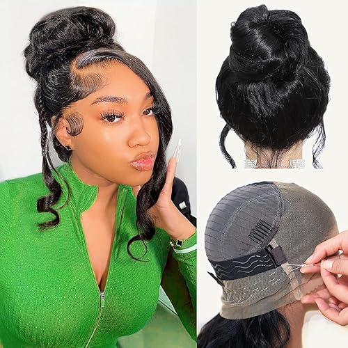 Miniatura 37 de Beluck Honey Blonde Body Wave 13x6 Full Lace Front Wigs Human Hair 210 Density Ombre HD Lace Front Wigs Human Hair Pre Plucked Highlight Glueless