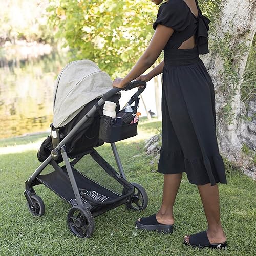 Miniatura 6 de Tiny Twinkle Organizador universal para cochecito con correa ajustable, impermeable, para cochecitos de bebé, nuna, graco, Donna y Bugaboo (negro)