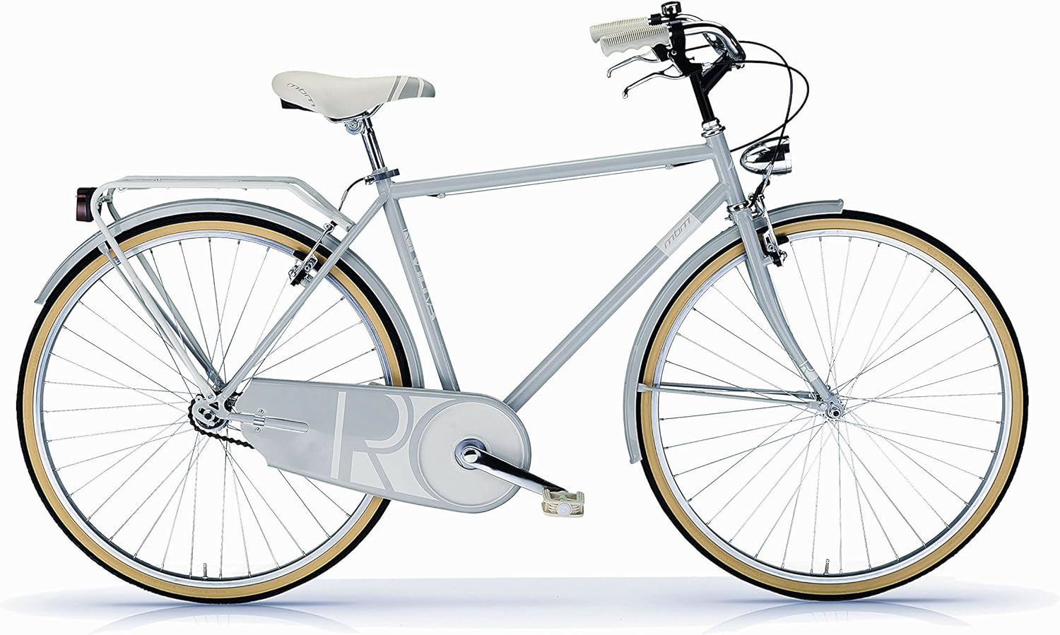 Bici Da Donna MBM Life, Bicicletta Ibrida Uomo, Bianco A28, 58 Mtb 27.5