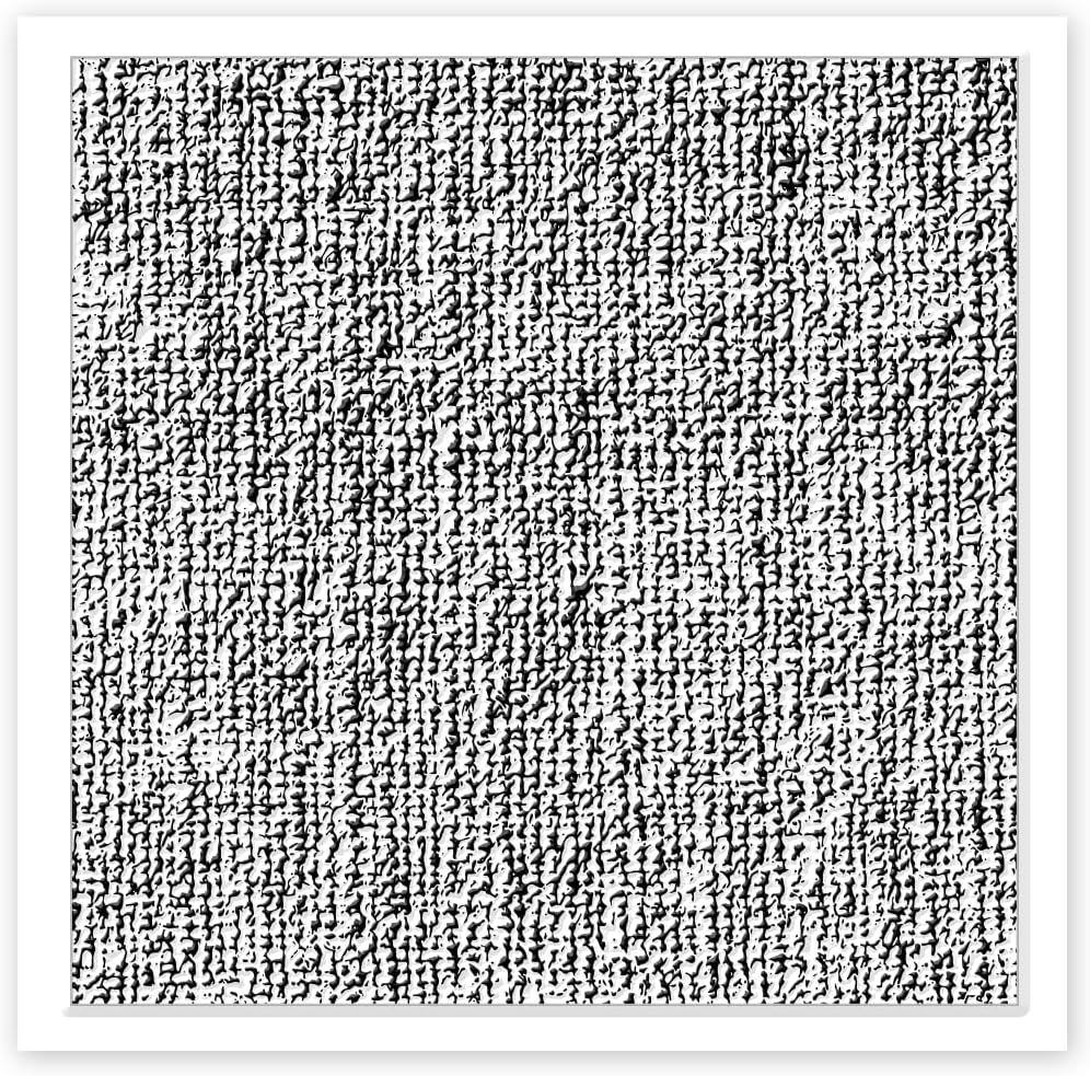 CHGCRAFT Linen Cloth Texture Silicone Clay Texture Stamp, 5.5x5.5inch