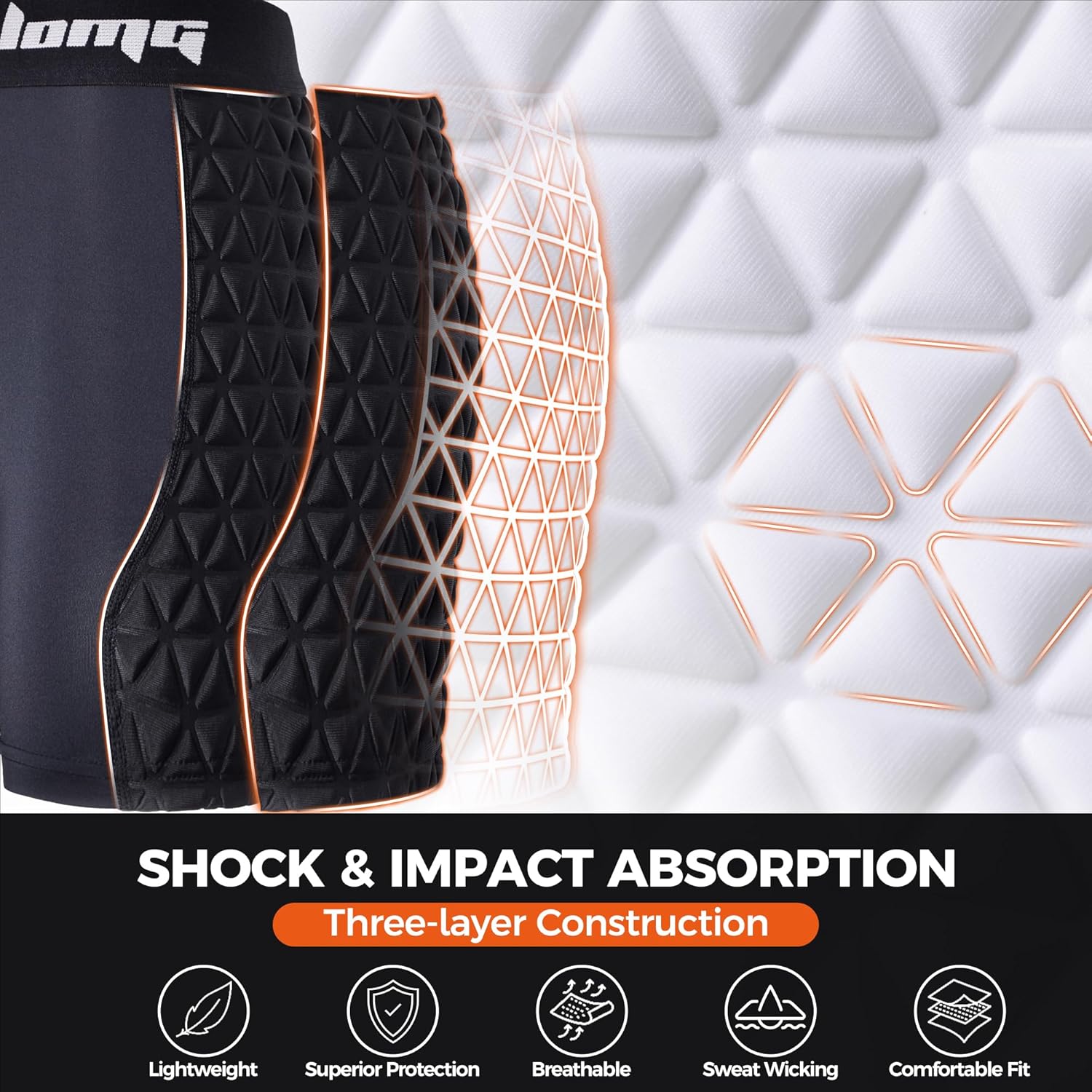 COOLOMG Youth Girls Softball Sliding Shorts Padded Compression Sliders for Baseball Football Lacrosse Cricket - Image 4