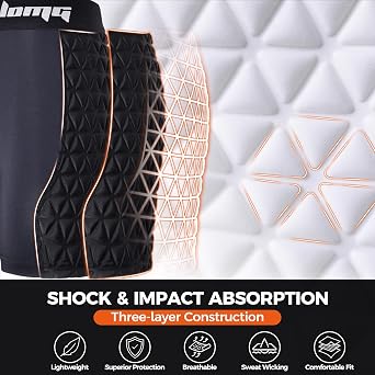 COOLOMG Womens Softball Sliding Shorts Padded Compression Sliders