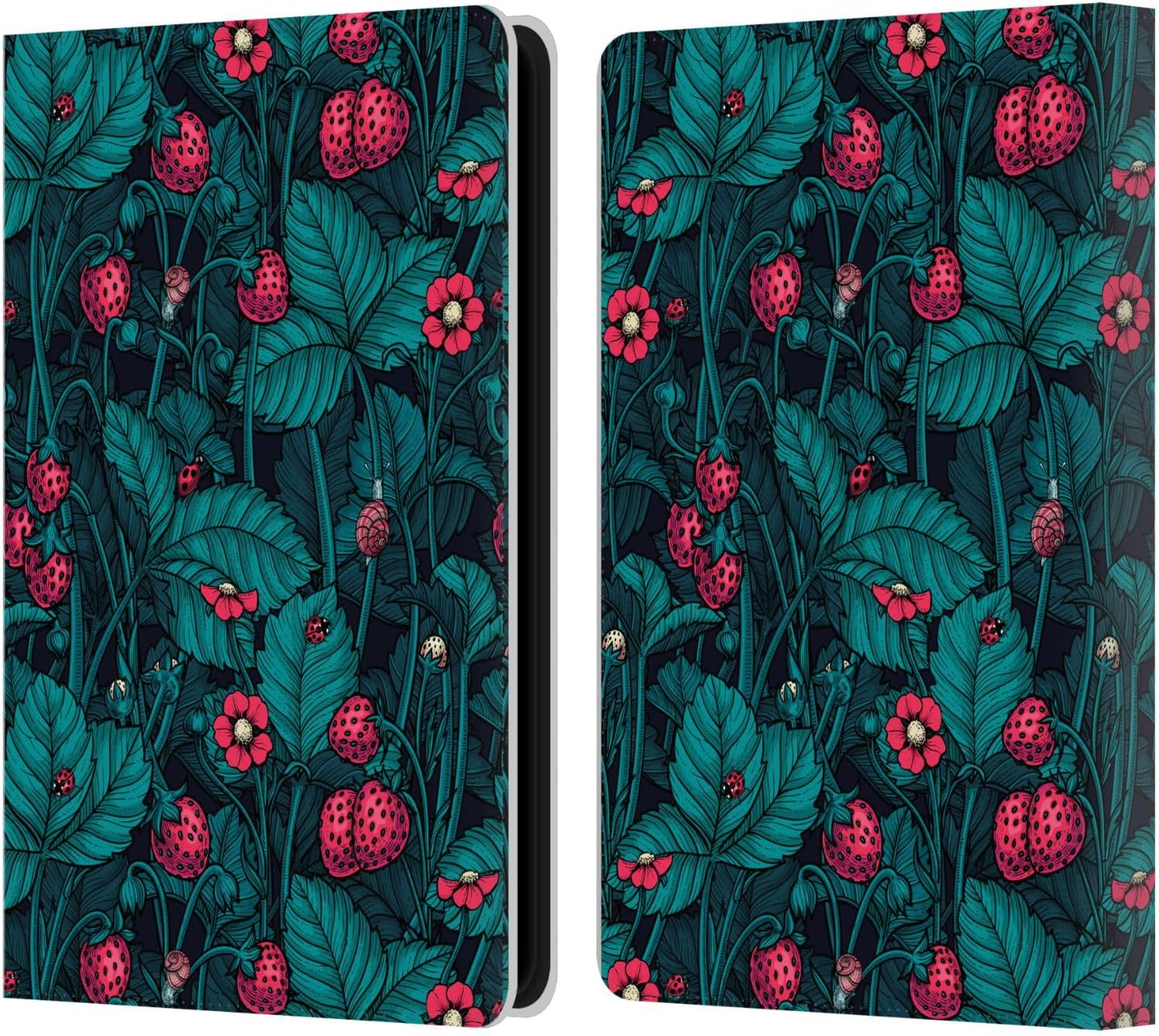 Head Case Designs Officially Licensed Katerina Kirilova Olive Branches Fruits & Foliage Patterns Leather Wallet Case Compatible with Kindle Paperwhite 5 (2021)