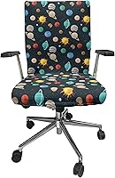 Vista 41 de Ambesonne Funda para silla de oficina en acuarela, selvas exóticas de Hawái, inspiradas en hojas verdes frescas y plantas tropicales, funda