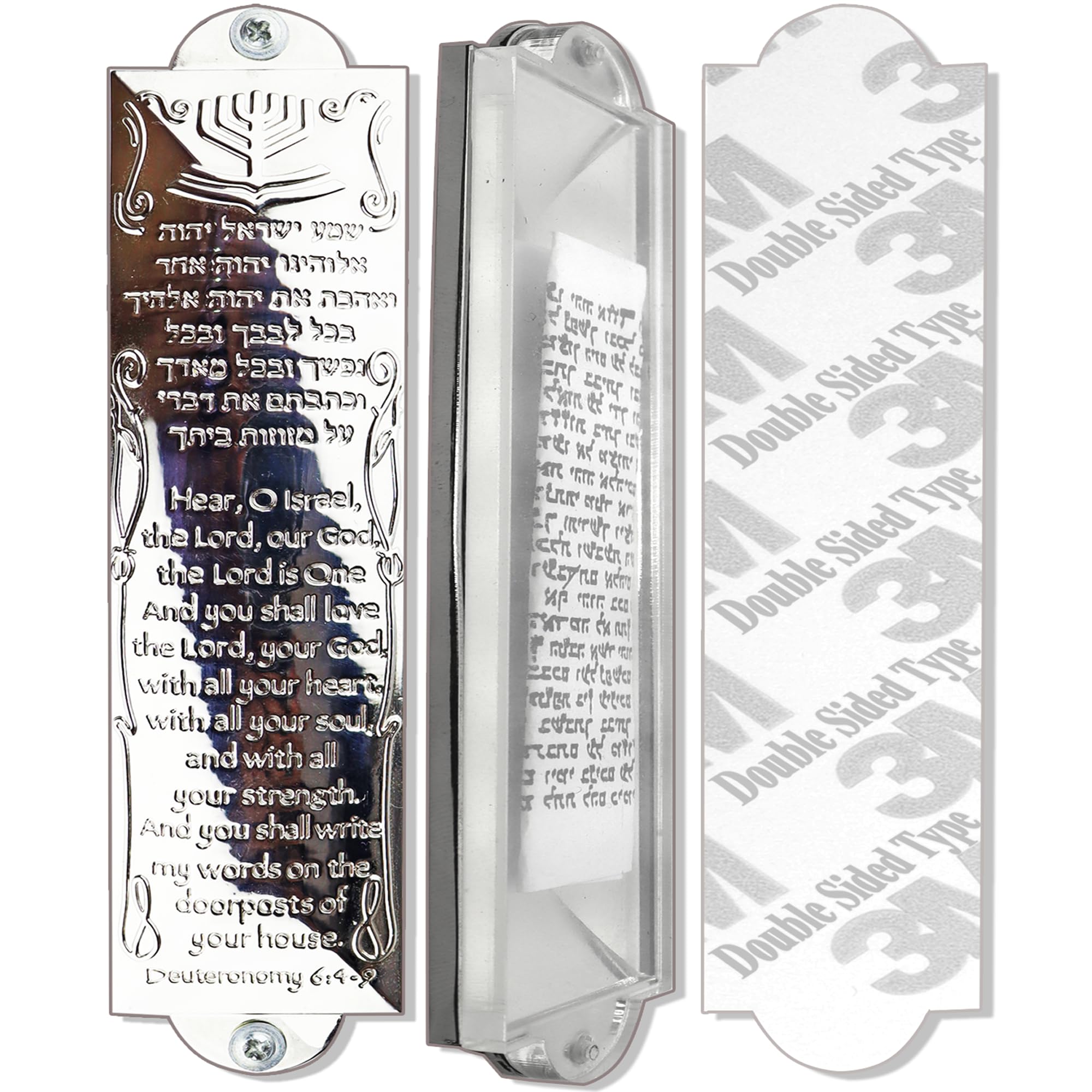 Self Adhesive Mezuzah with Scroll