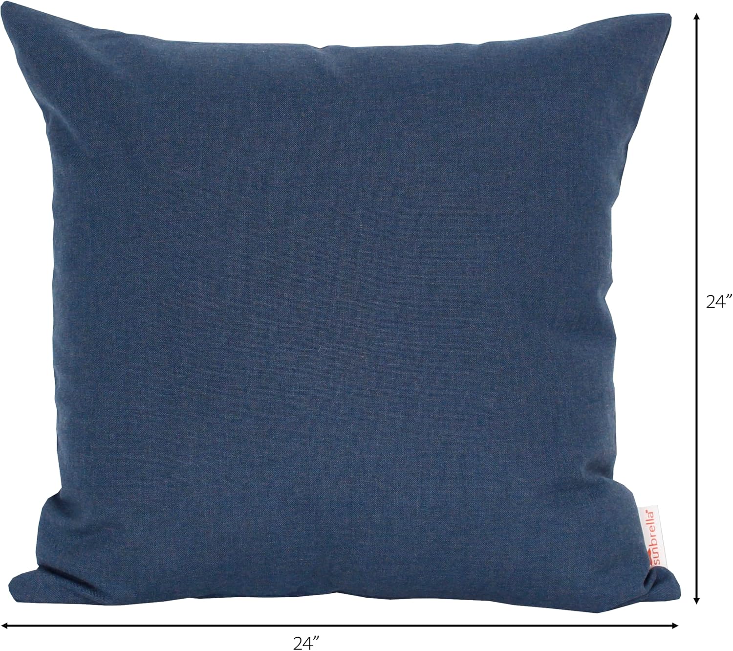Outdoor/Indoor Sunbrella Throw Pillows Square Set of 2 Pieces 24 inch x 24 inch Cast Harbor - Cover Only, Insert Not Included