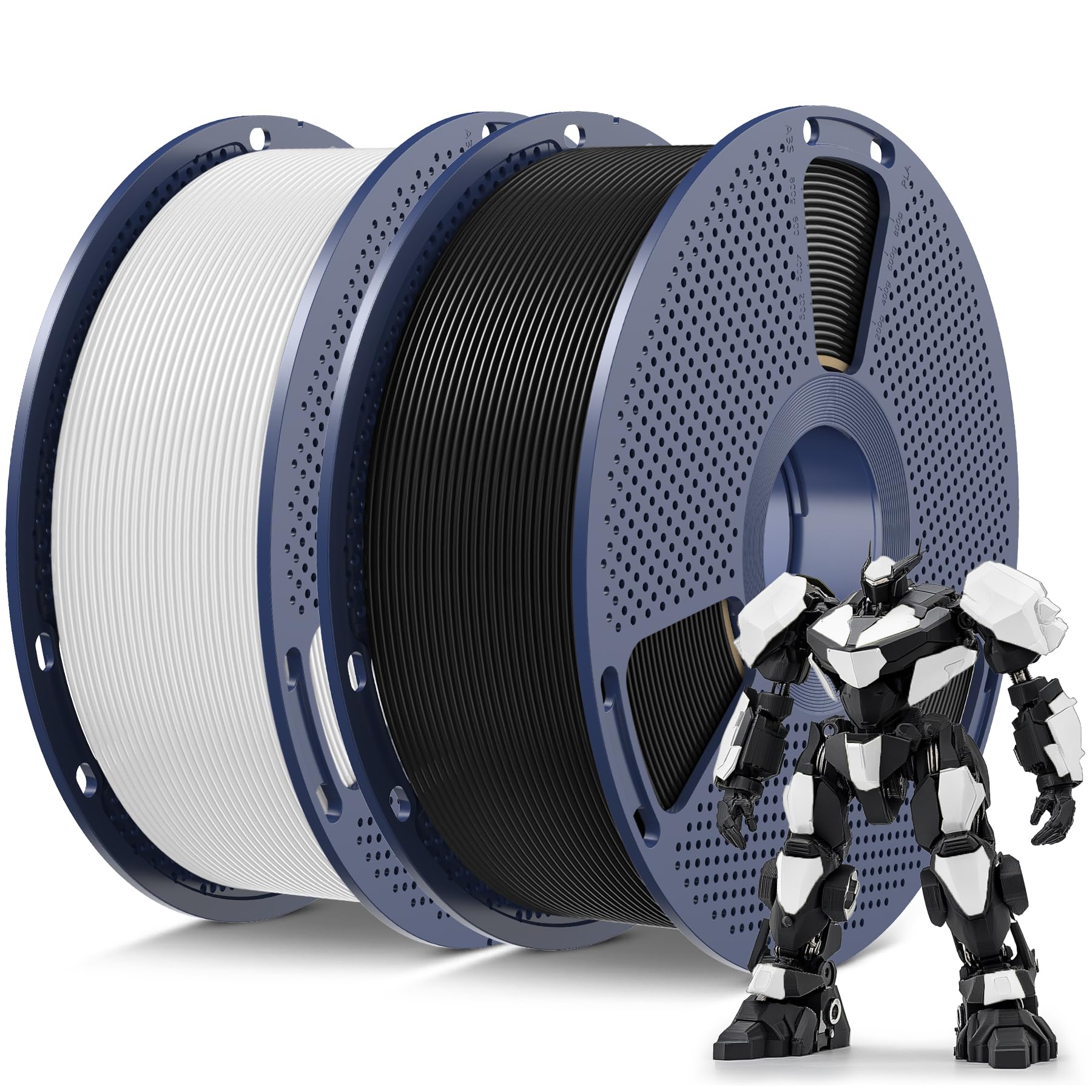 SUNLU PLA 2-Pack Black White