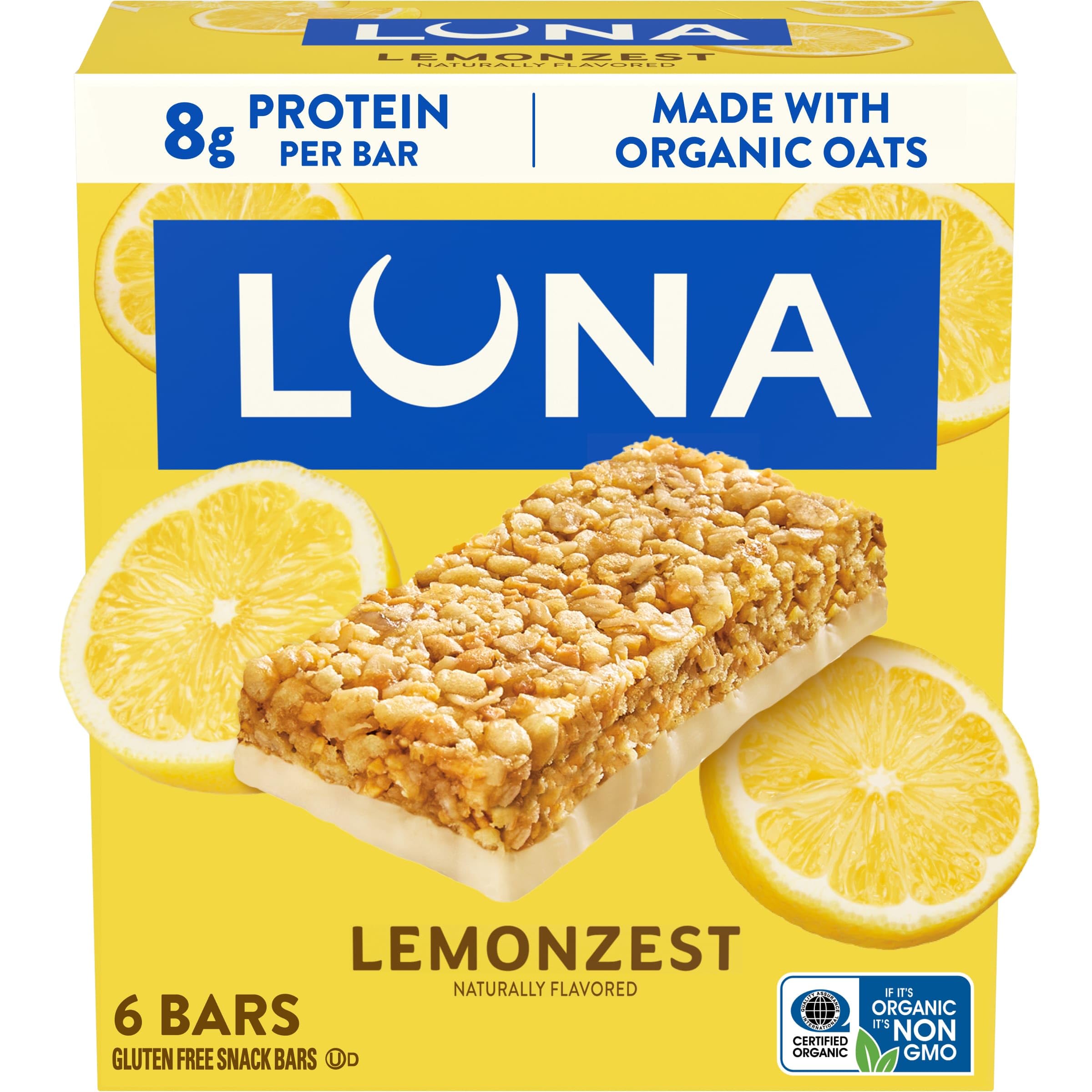 Amazon.com : LUNA Bar - LemonZest Flavor - Gluten-Free - Non-GMO
