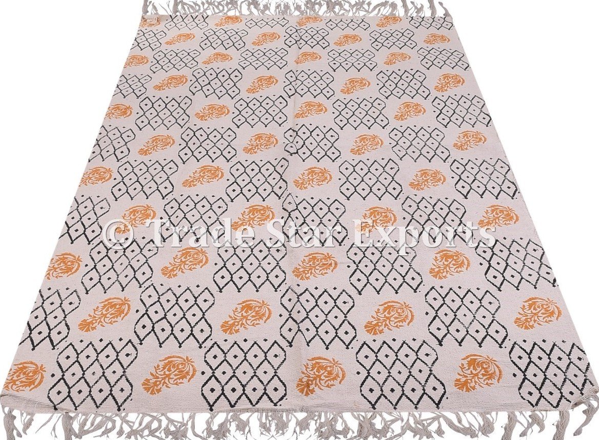 Tapis dhurrie handloomed 4x6 Ft pour sublimer votre salon